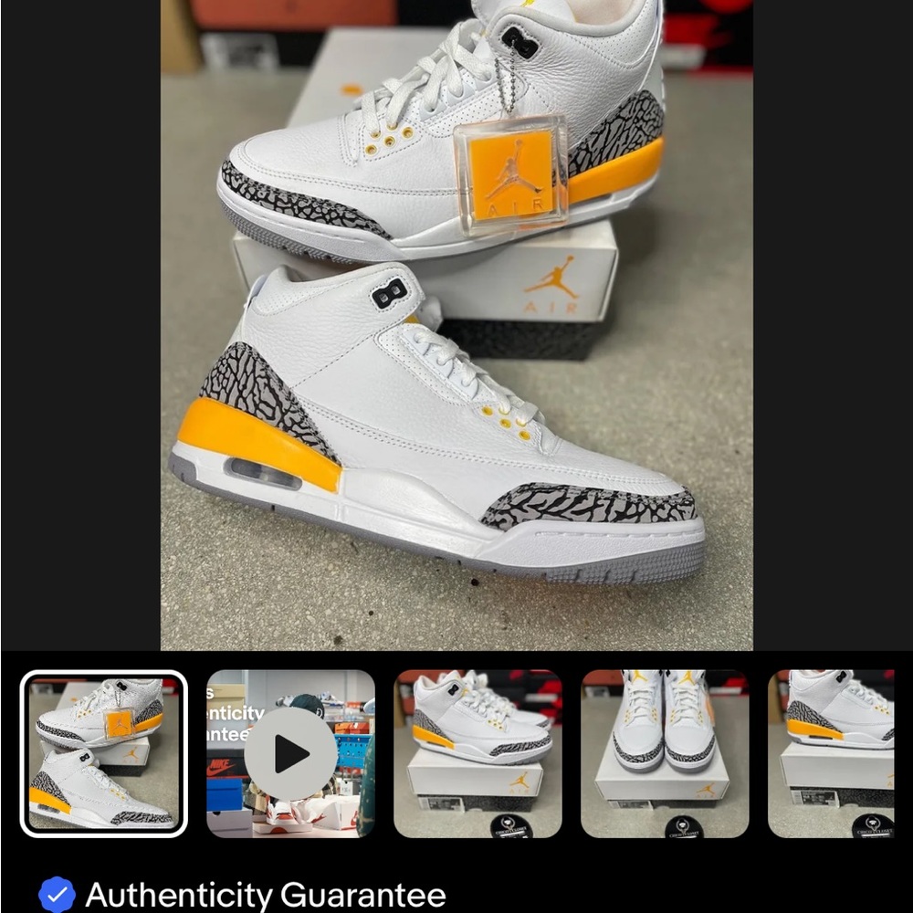 Nike air Jordan 3 retro laser orange size 10.5 women size 9 men